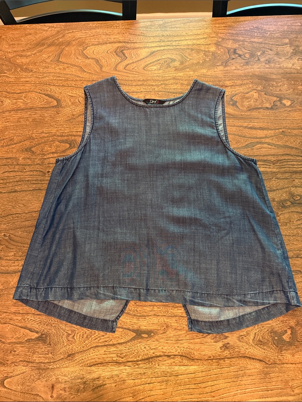 Denver Hayes Denim Chambray Sleeveless Tank